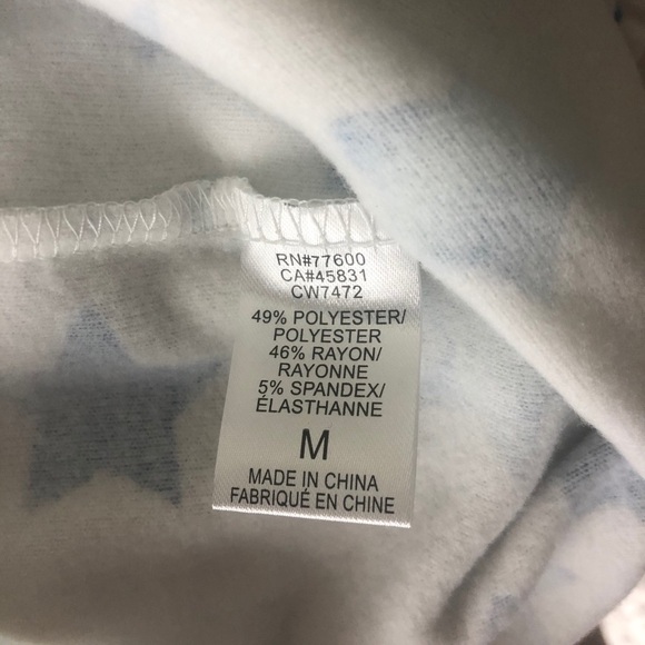 CHASER NWT INDIGO BLUE STARS LOUNGE JOGGER PANTS - Picture 4 of 10